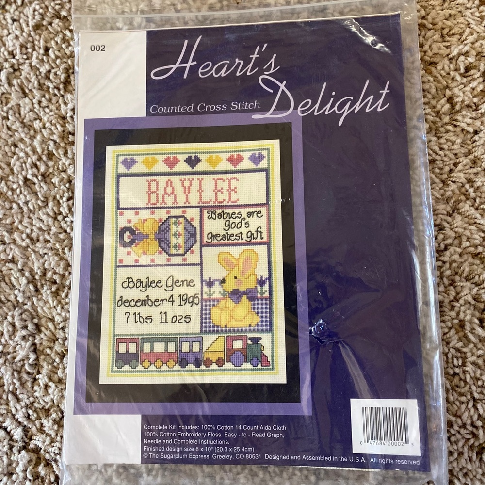 Babies Greatest Gift Counted Cross-Stitch Kit NWT